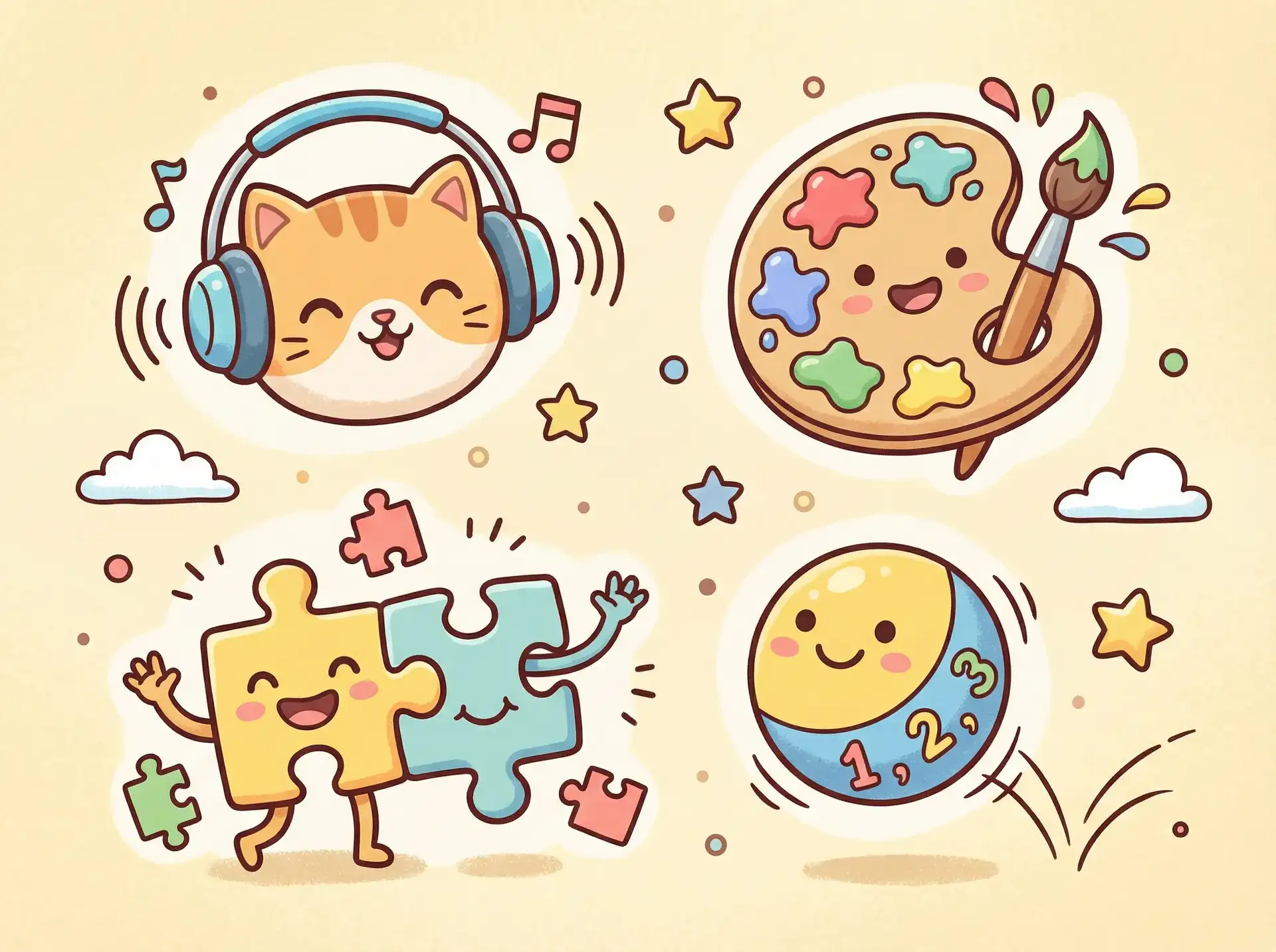 小朋友的手工作品 - 窃听风云1粤语 益智创作